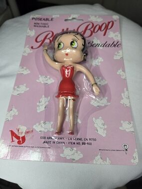 Betty Boop Bendable Figure in Red Dress